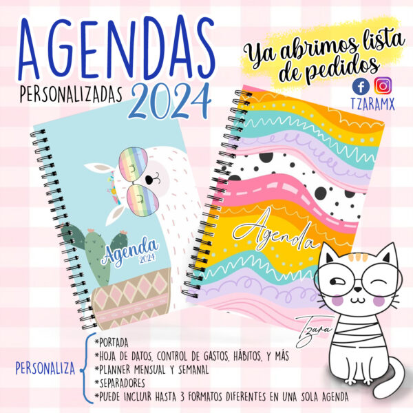 Agenda personalizada 2024. Básica.